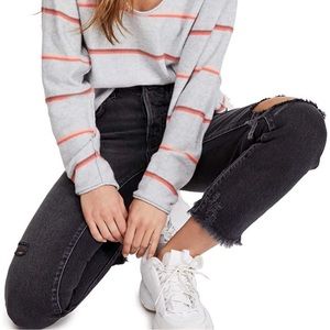 NWT Free People Skinny Jeans Black/Carbon Size 28